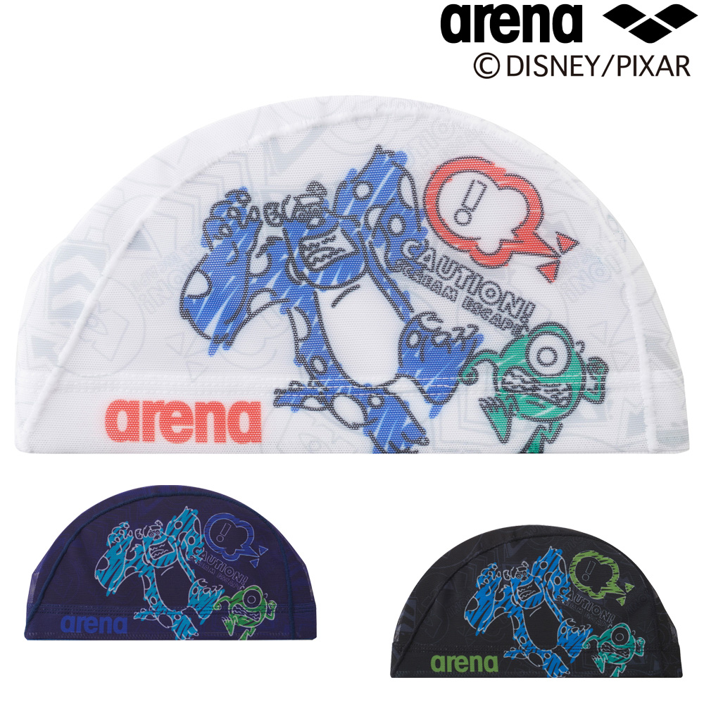 アリーナ ARENA 水泳 メッシュキャップ ディズニー モンスターズ インク スイムキャップ 水泳帽 水泳小物 2022年秋冬モデル DIS-2359  【SALE／100%OFF】