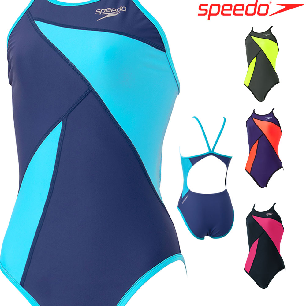 日本最大の スピード SPEEDO フィットネス水着 レディース ノイズウェブ―ルースンニースキン パッド付き Ultra Stretch  2022年秋冬モデル SFW12254 fucoa.cl