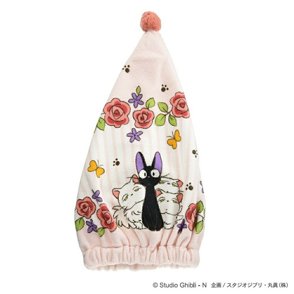 【店内商品3点以上でさらに3％OFFクーポン配布中】丸眞 マルシン キャップタオル 魔女の宅急便「子供たち」 水泳小物 スイミング プール タオル 728644M画像