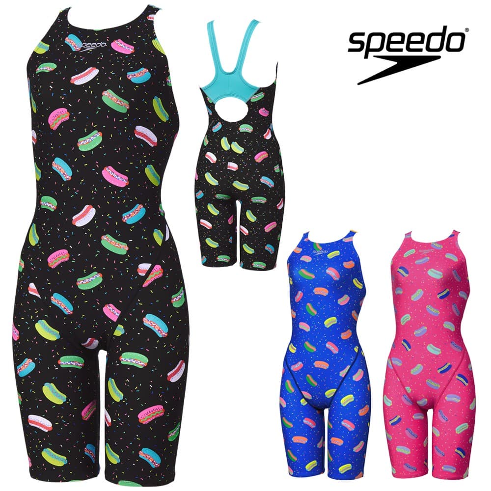 【店内商品3点以上でさらに3％OFFクーポン配布中】スピード SPEEDO 競泳水着 練習用水着 レディース ホットドッグターンズミニオープンバックニースキン オールインワン ENDURANCE ECO 競泳練習水着 2026年春夏モデル STW12604
