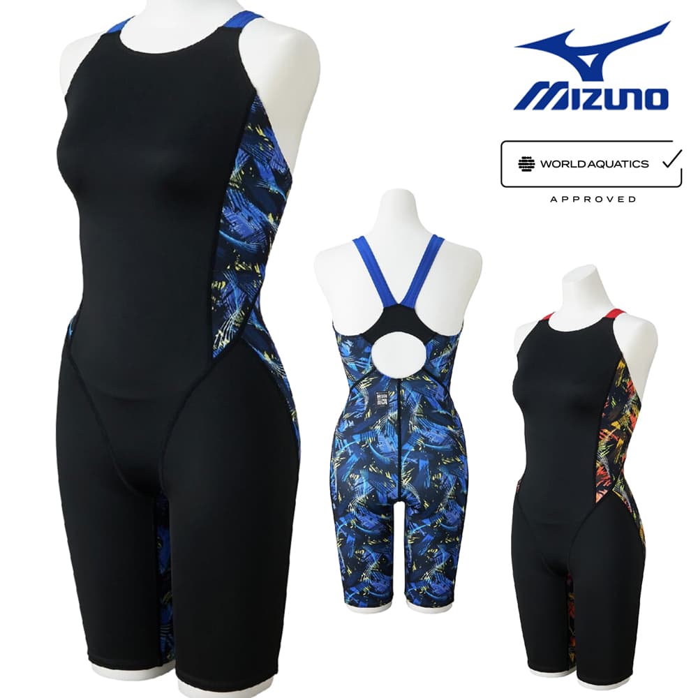 ミズノ MIZUNO 競泳水着 レディース WA承認モデル ST Graphic ハーフスーツ マスターズバック オールインワン 2026年春夏モデル N2MGD243 fina マーク あり
