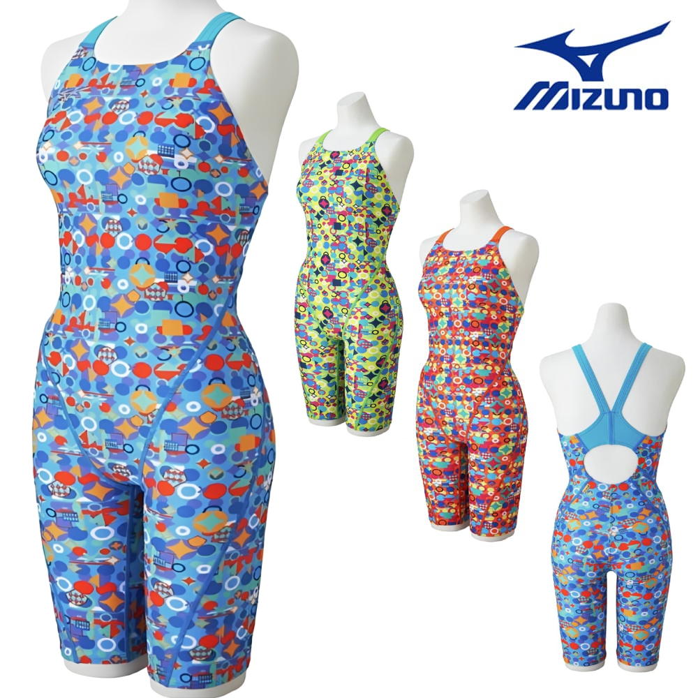 ミズノ MIZUNO 競泳水着 練習用水着 レディース エクサースーツ ハーフスーツ オールインワン EXER SUITS U-Fit 競泳練習水着 2026年春夏モデル N2MGD285