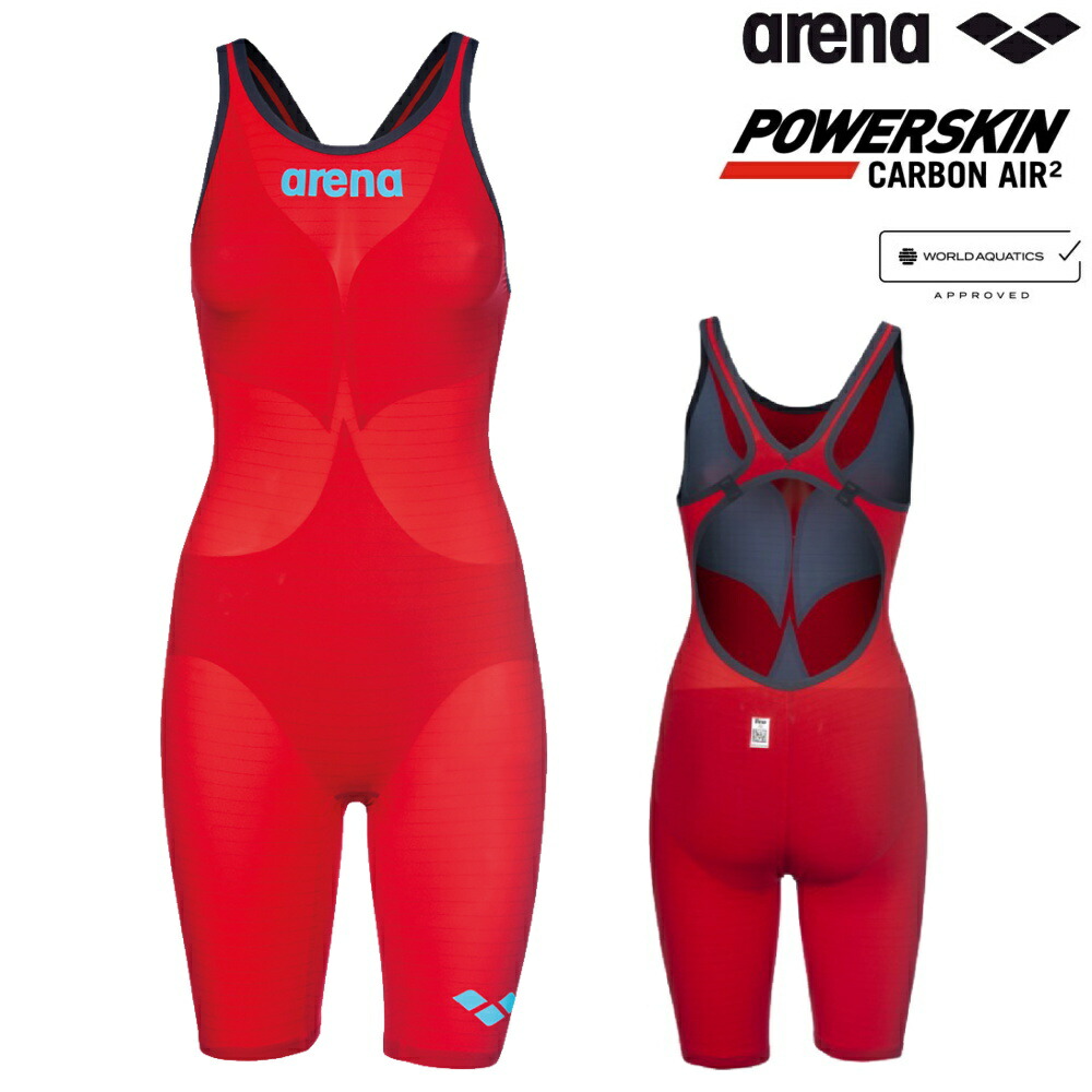 アリーナ 競泳水着 レディース ARENA POWERSKIN CARBON AIR2 パワースキン カーボンエアスクエア ハーフスパッツオープンバック WA承認 高速水着 【Air2・スクエア】2026年春夏限定モデル AS5SRC00L fina マーク あり