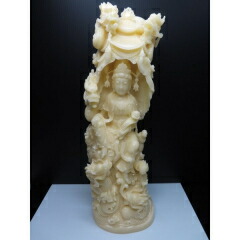 楽天市場】□龍香堂□☆椰子（タグアナッツ）根付「観音頭像」 : 龍香堂