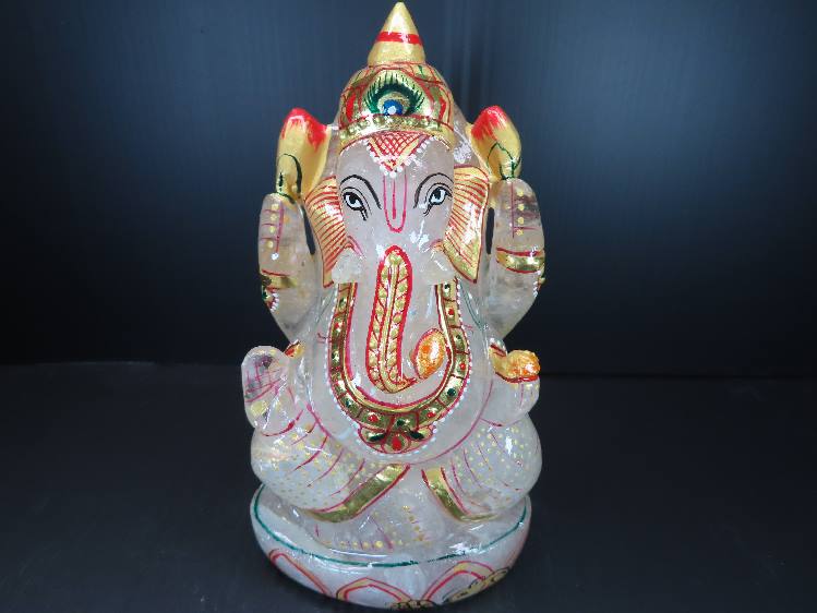 楽天市場】【一点物】ガネーシャ ラピスラズリ 約97mm 手彫り置き石