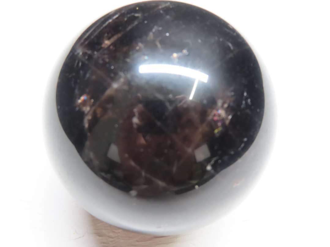 楽天市場】○ 漆黒の丸玉【モリオン 黒水晶 丸玉 台座付き】重さ約576g