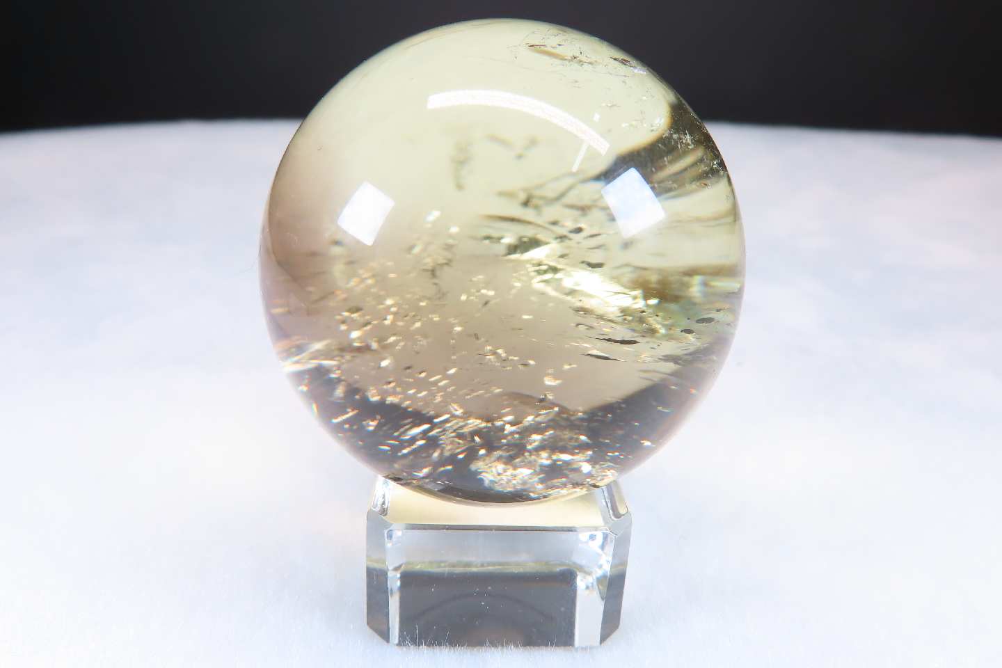 【店長一押し！】 金運の代名詞 11月の誕生石 お守りにも 良質！1点物 シトリン【黄水晶】丸玉｜天然石ひかり