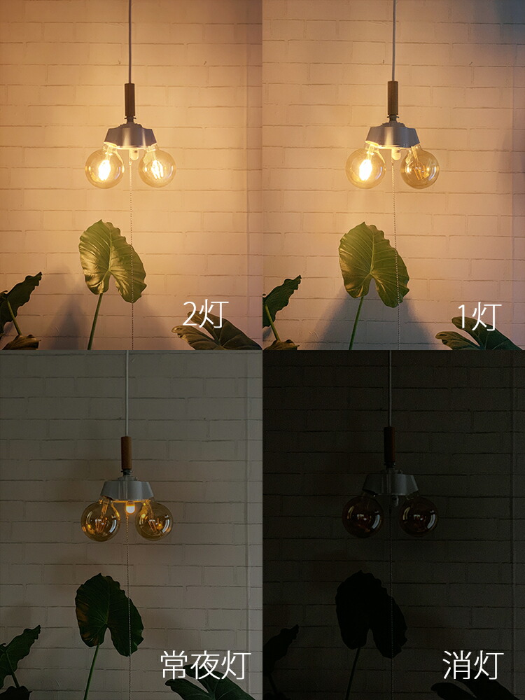 Hikaritec Bedroom With The Pendant Light 2 Light Socket Cord 80cm