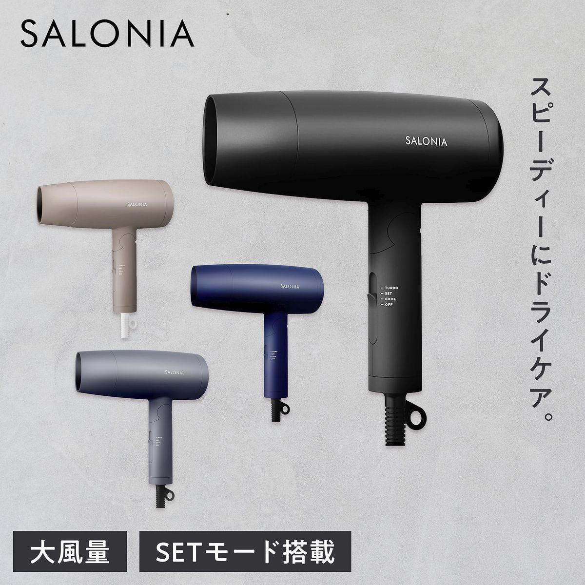 SALONIA スピーディーイオンドライヤー SL-013