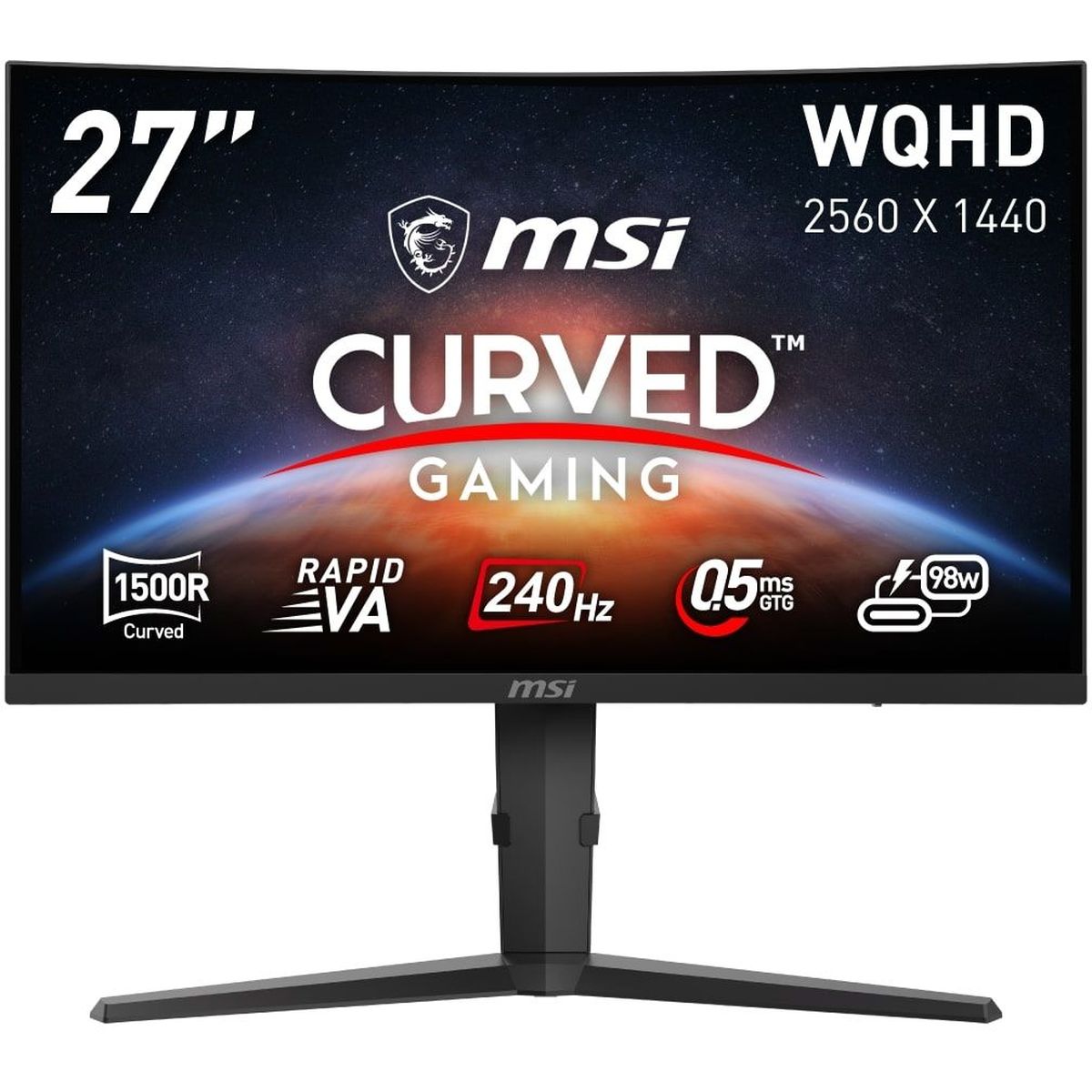 楽天市場】MSI 湾曲型ゲーミングモニター 27インチ WQHD 180Hz