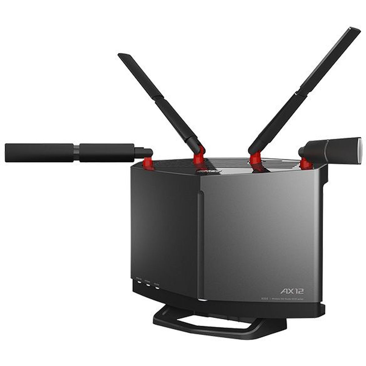 BUFFALO 無線LAN親機 WiFiルーター 11ax/ac/n/a/g/b 4803+1147Mbps WiFi6/Ipv6対応 ネット脅威ブロッカー2プレミアム搭載 チタニウムグレー WXR-6000AX12P/D画像