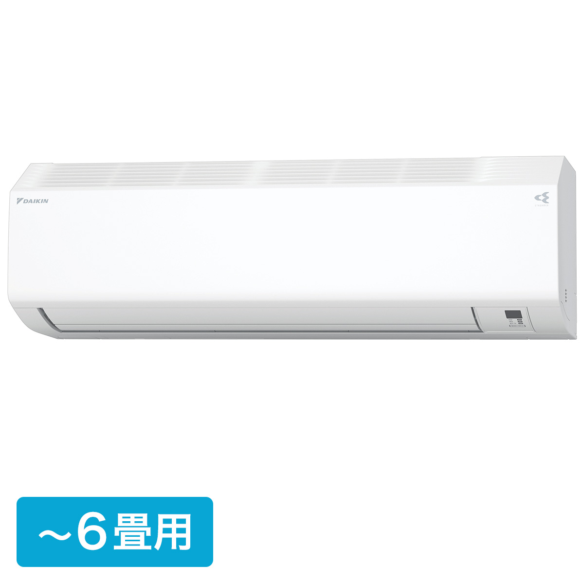 ダイキン エアコン CXシリーズ おもに6畳用/単相100V フィルター自動掃除 ストリーマ 2025年モデル 【配送のみ 設置なし 軒先渡し】 S225ATCS-W