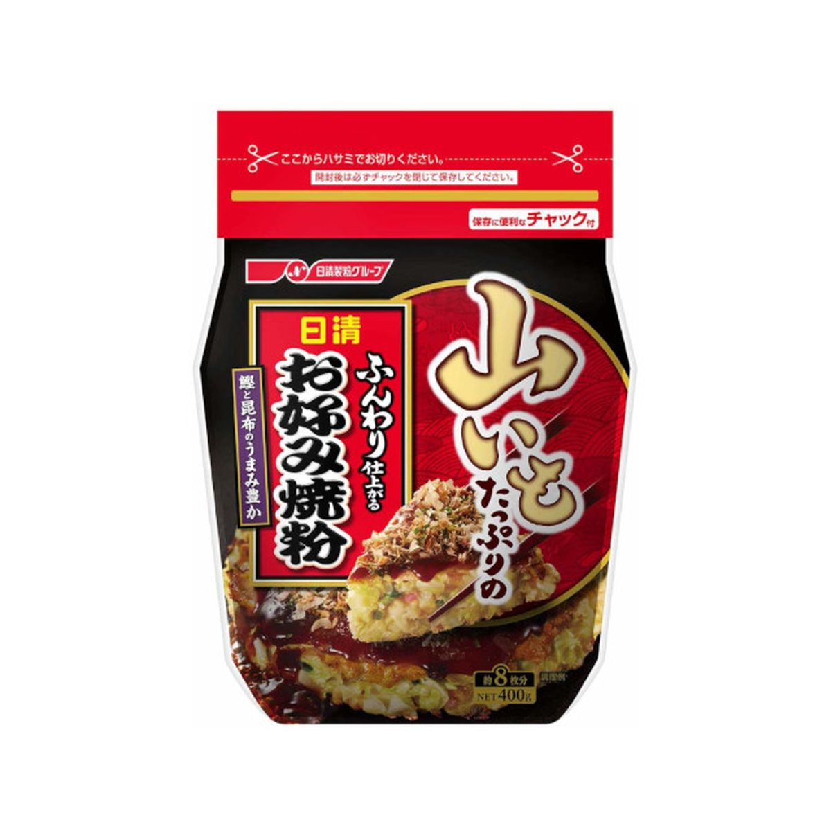 日清フーズ 山いもたっぷりのお好み焼粉 400g 【53%OFF!】