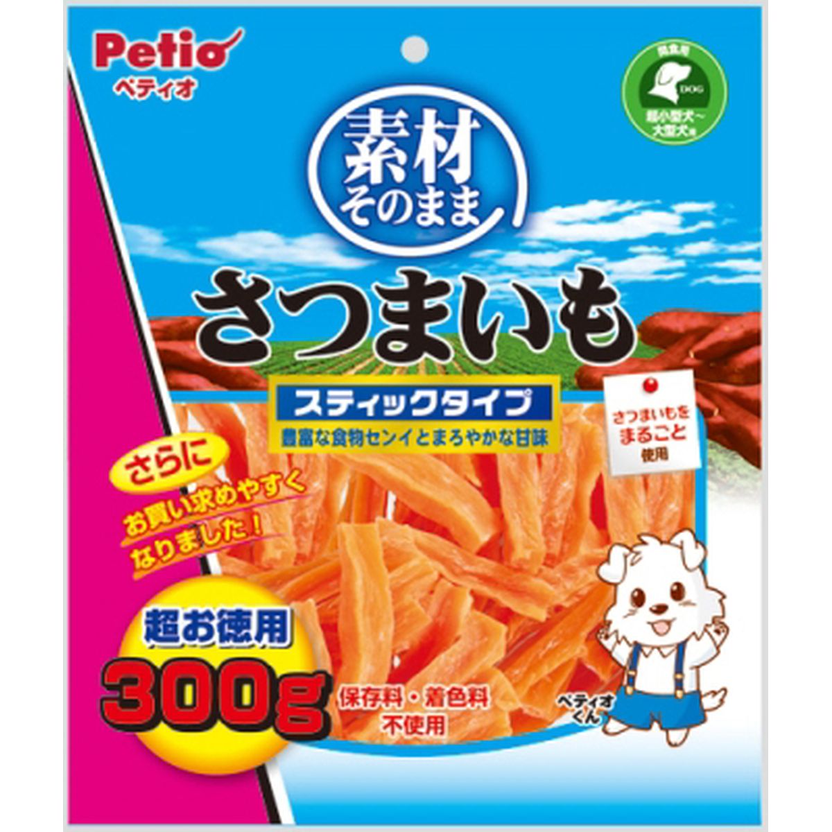 ペティオ 素材そのまま さつまいも スティックタイプ 300g×20袋 【SEAL限定商品】