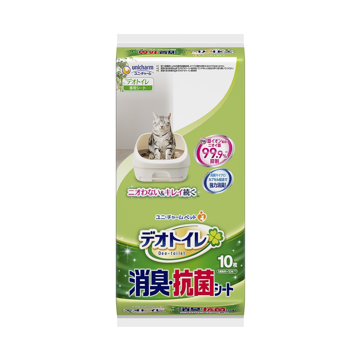 ユニチャーム 1週間消臭抗菌デオトイレ取替え専用消臭シート 10枚