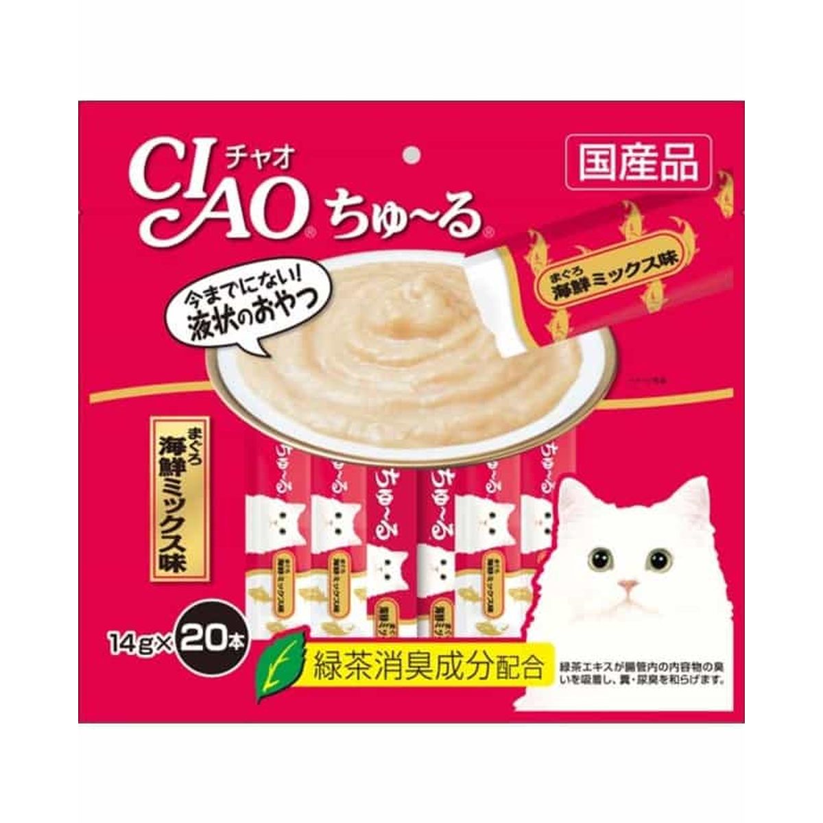 8760円 【SALE／67%OFF】 いなばペットフード チャオちゅーる 20本入り まぐろ海鮮ミックス味 14gｘ20本×16袋