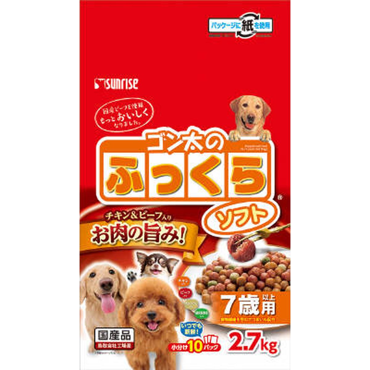 マルカン ゴン太のふっくらソフト 7歳以上用2.7kg×4