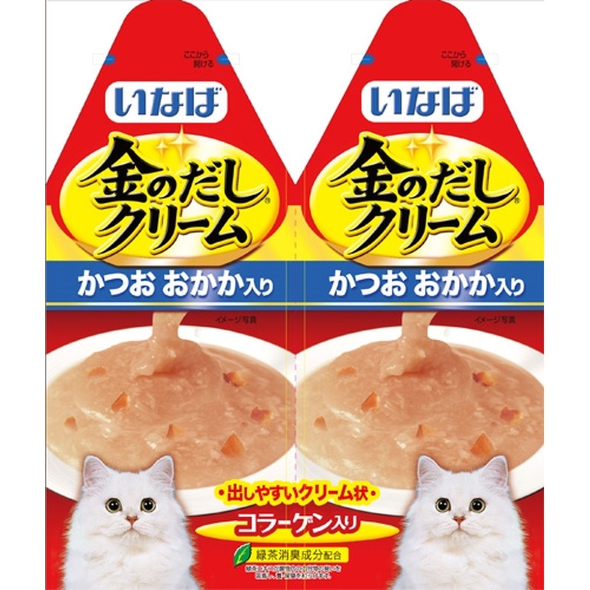 いなばペットフード 金のだしクリームかつおおかか入り60g×48