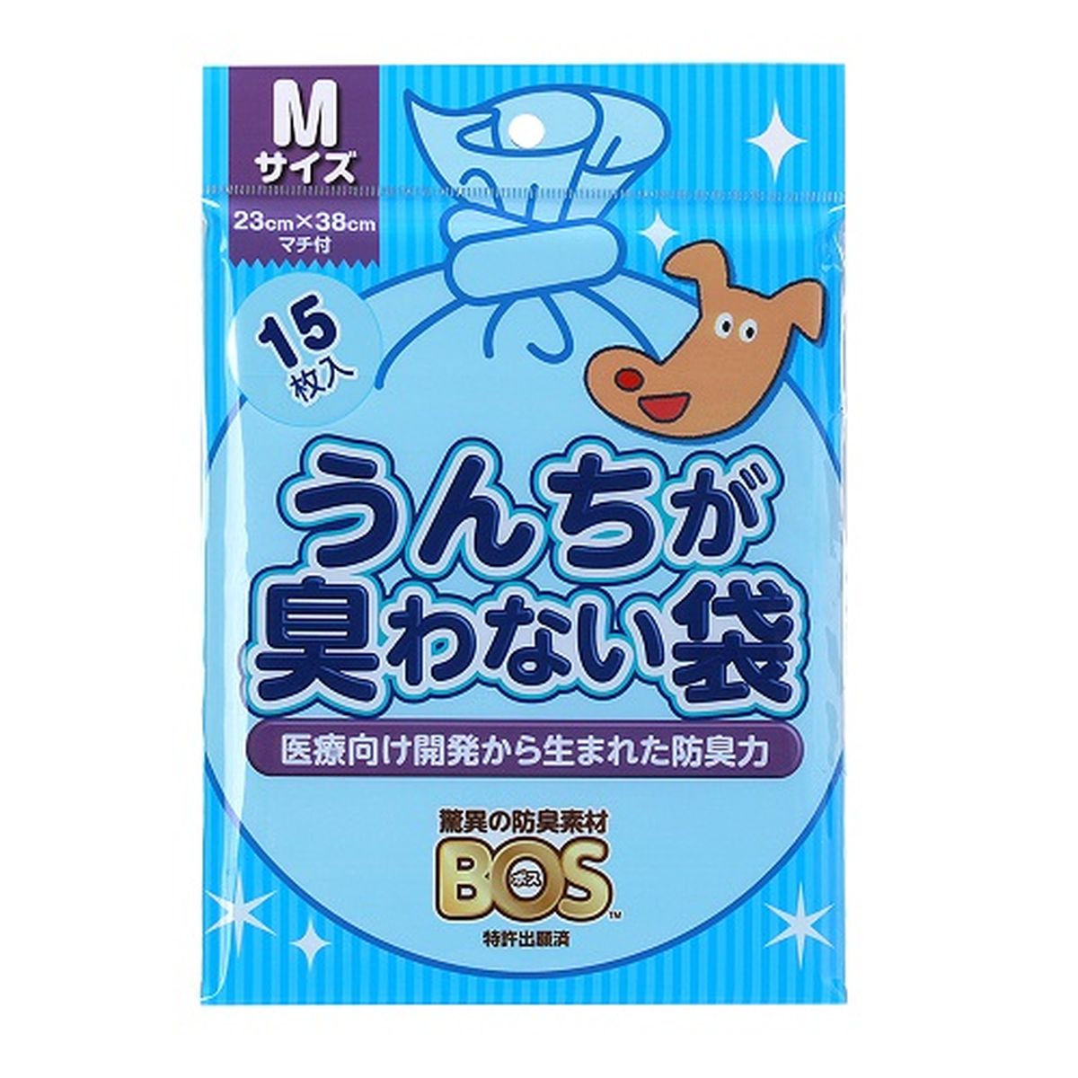 クリロン化成 うんちが臭わない袋BOSペット用Mサイズ15枚入り×120