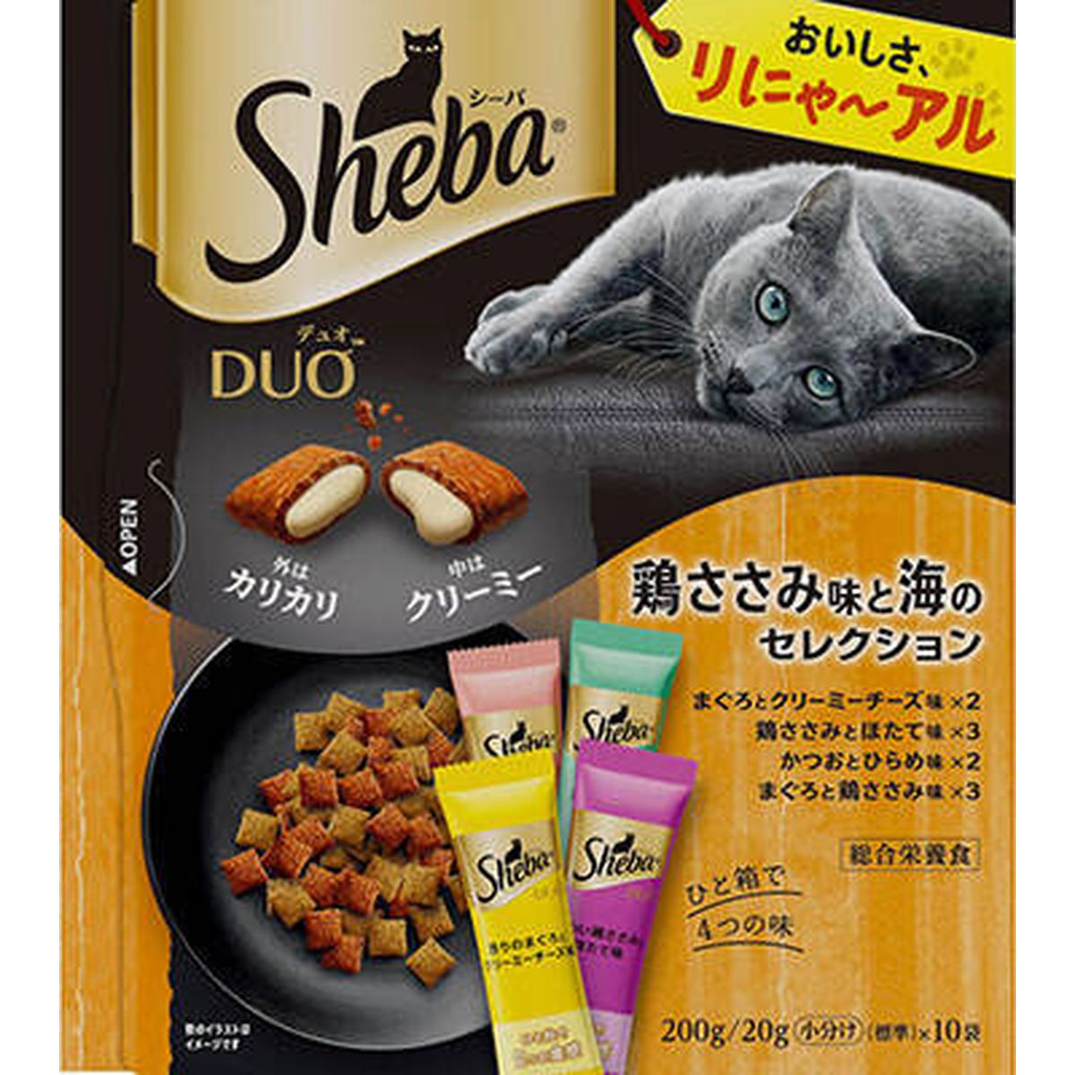 マースジャパンリミテッド シーバ デュオ 鶏ささみ味と海のセレクション200g×12袋