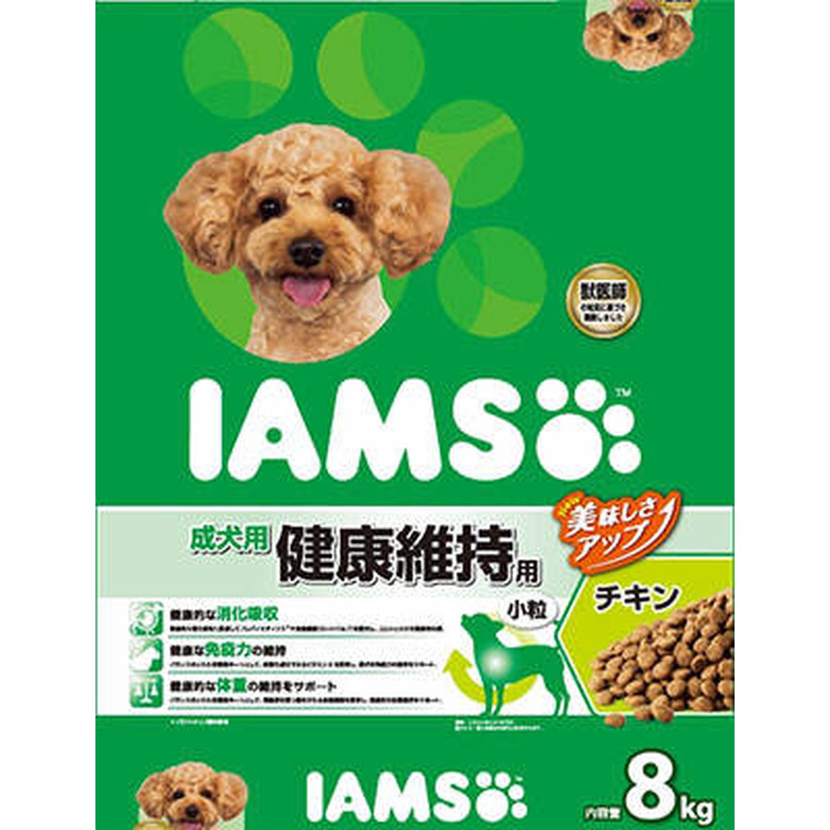 マースジャパンリミテッド アイムス成犬用チキン小粒8kg×1袋