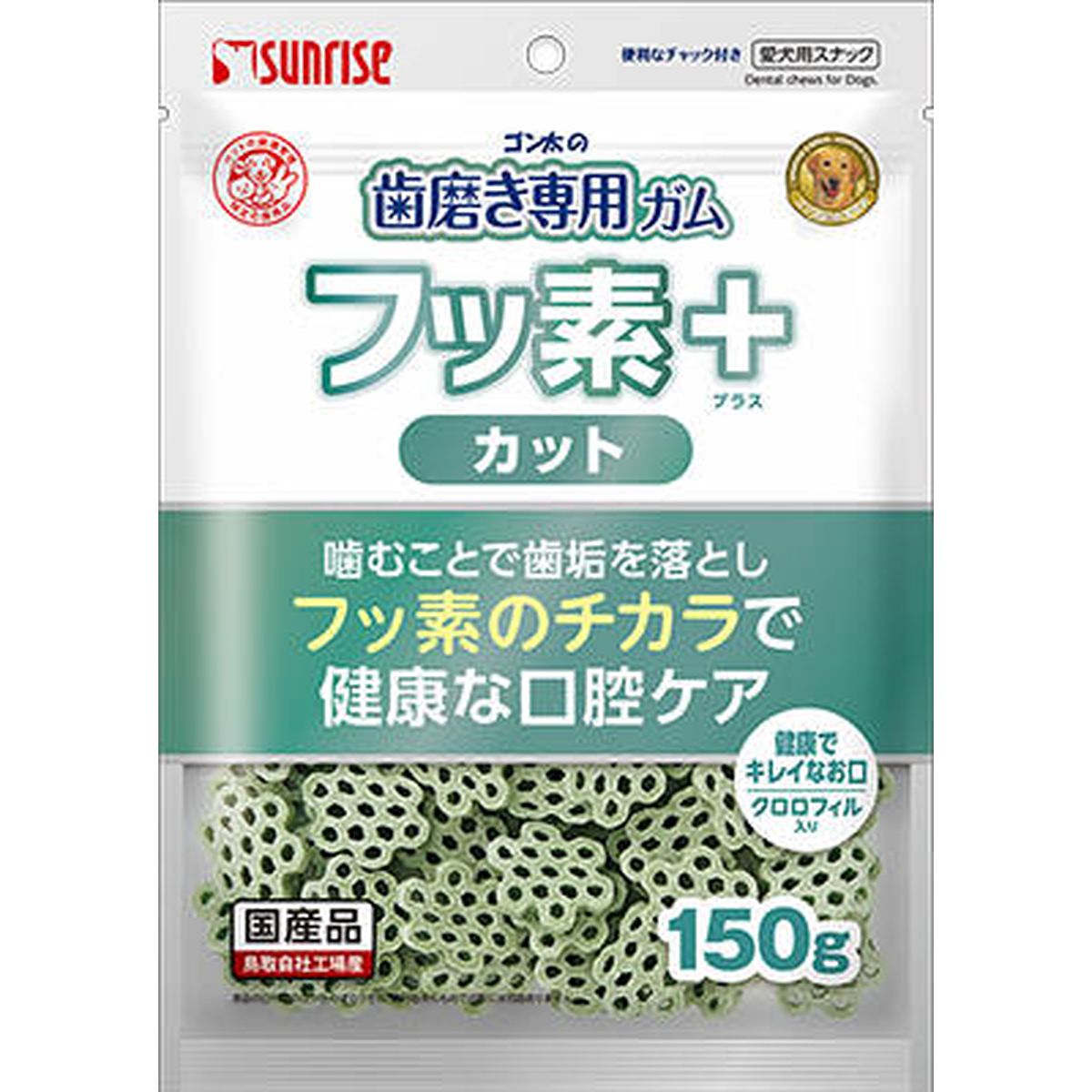 マルカン ゴン太の歯磨き専用ガム フッ素プラス カット クロロフィル入り150g&times;48袋｜ひかりTVショッピング　店
