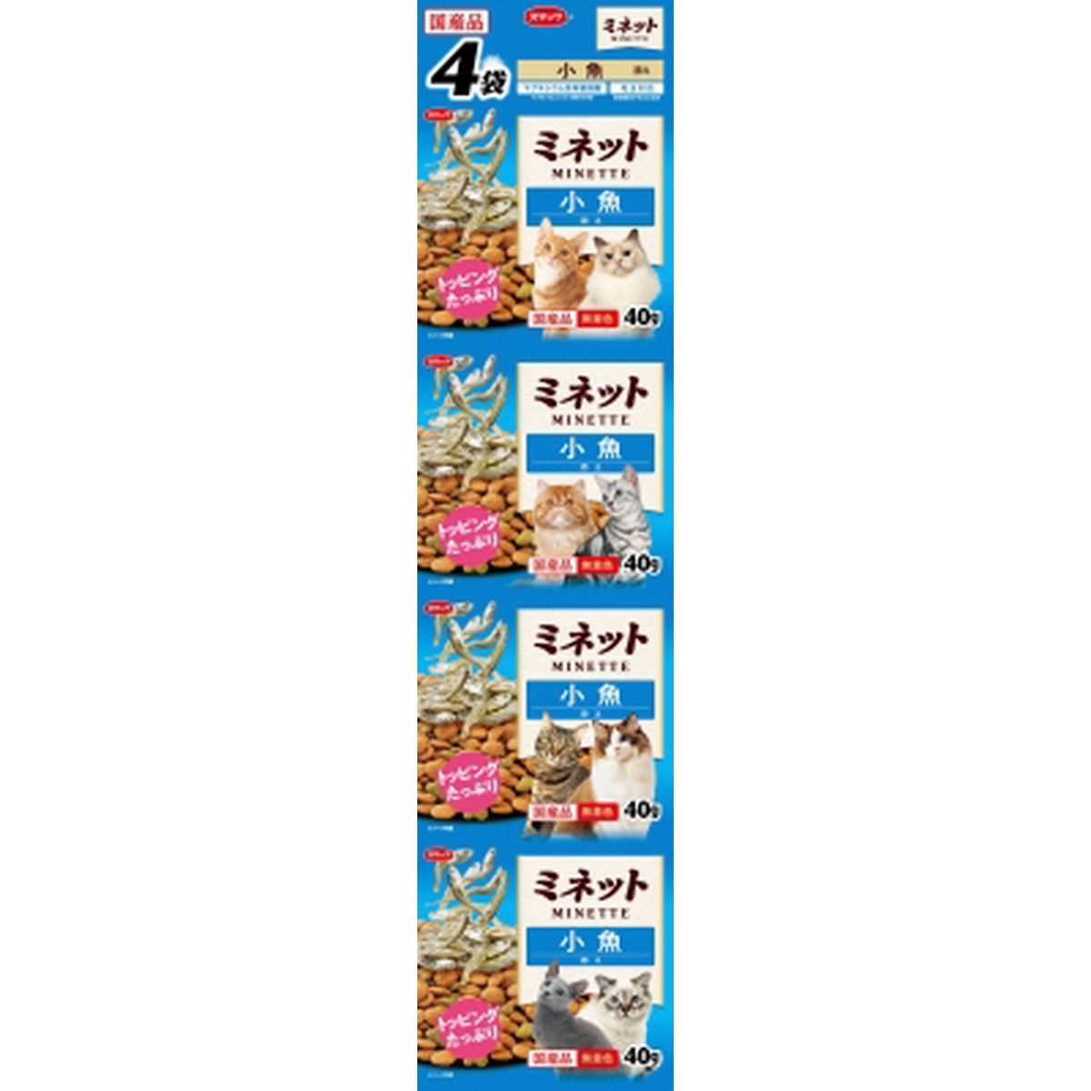 スマック ミネット 小魚添え 4連160g×30袋