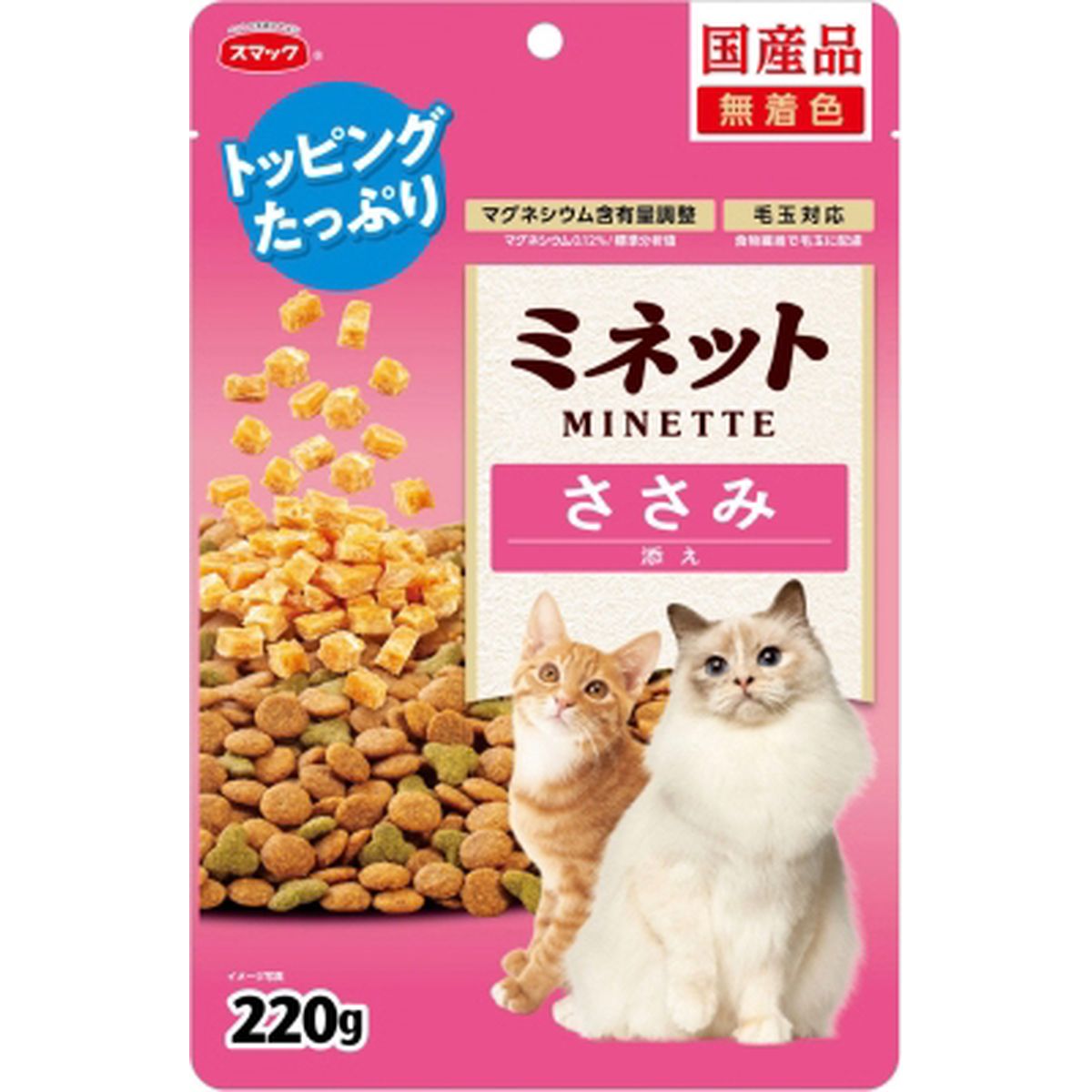 スマック ミネット ささみ添え220g×18袋