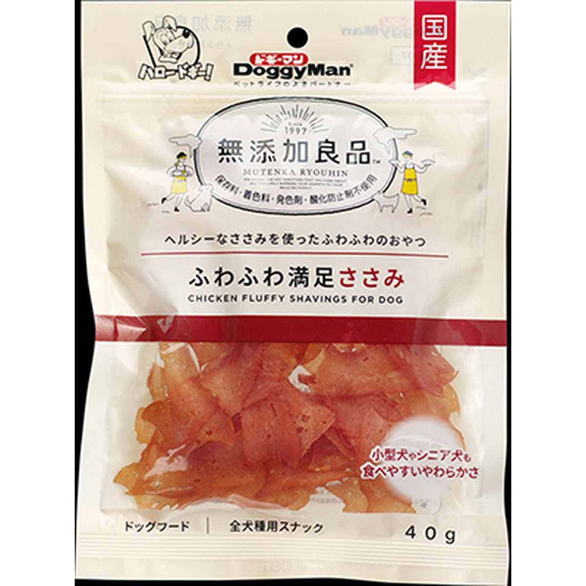ドギーマンハヤシ 無添加良品 ふわふわ満足ささみ40g&times;72袋｜ひかりTVショッピング　店