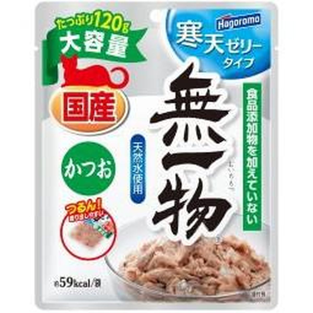 はごろもフーズ 無一物パウチ寒天ゼリーかつお120g×48袋