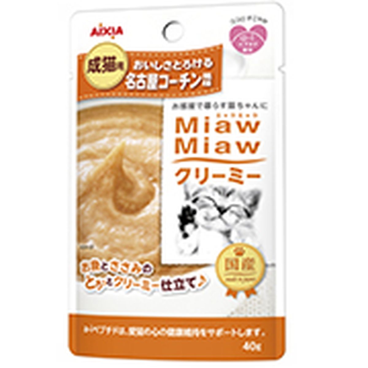 アイシア MiawMiawクリーミー名古屋コーチン風味40g×48袋