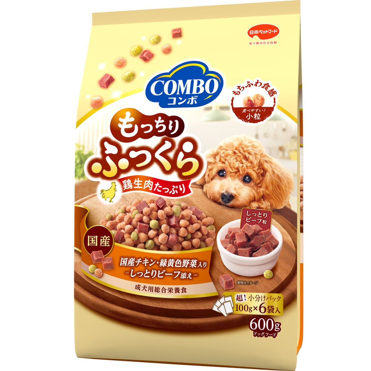 コンボ ドッグ モッチリフックラ 国産チキン･シットリビーフ添エ 600g×12