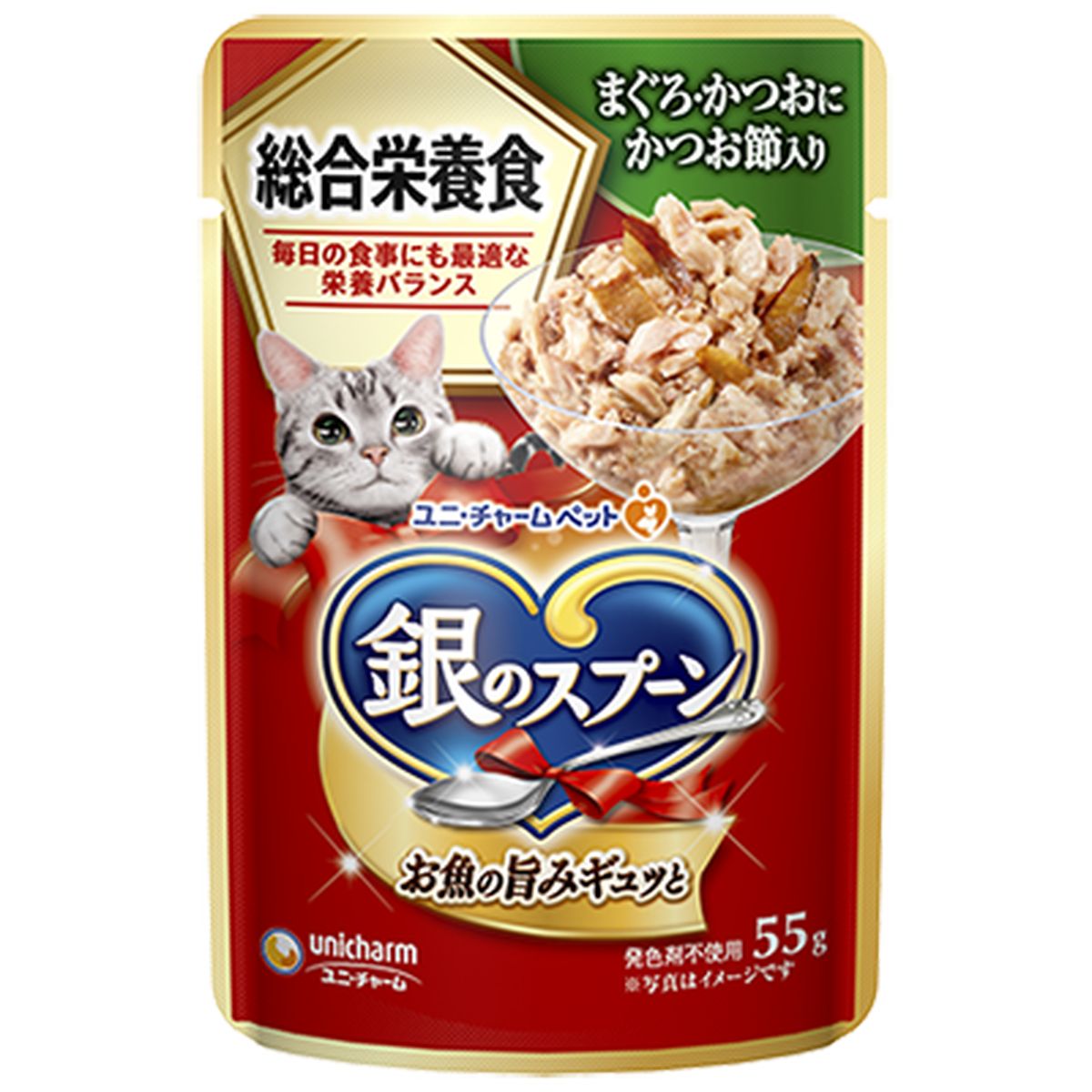 銀ノスプーンパウチ総合栄養食マグロ･カツオニカツオ節入リ 55g×160