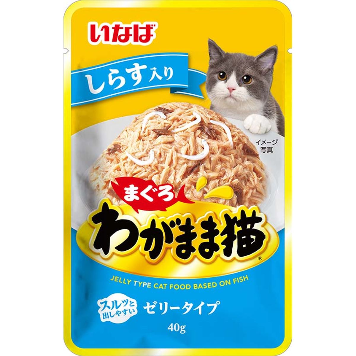 ワガママ猫マグロパウチシラス入リ 40g×96
