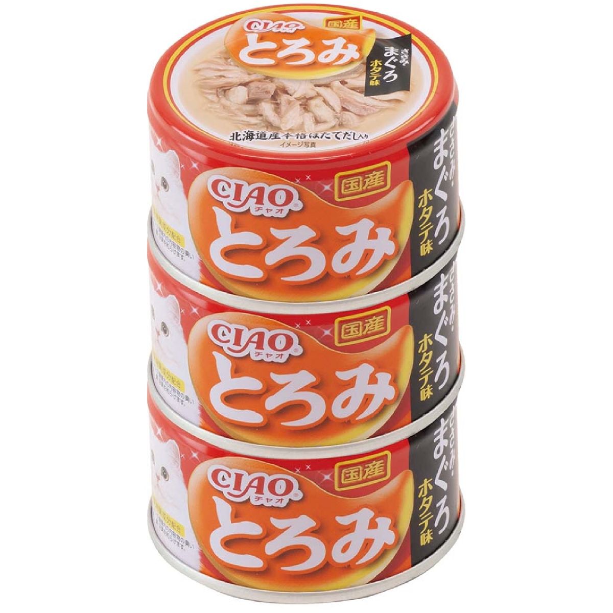 トロミ ササミ・マグロ ホタテ味 80g×3×15