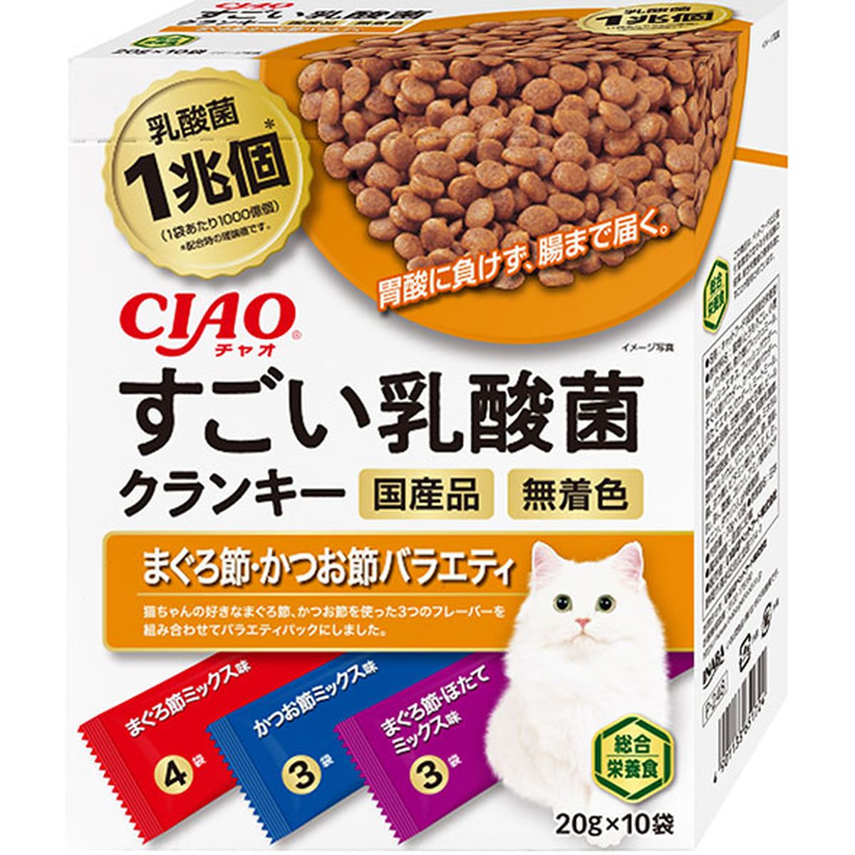 CIAOスゴイ乳酸菌クランキー マグロ節･カツオ節バラエティ 20g×10袋×12