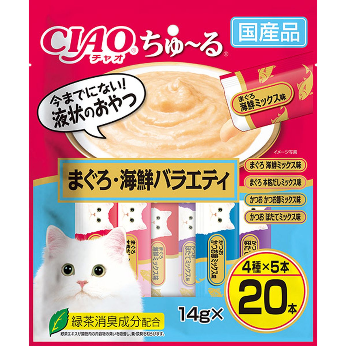 CIAO チュール マグロ･海鮮バラエティ 14g&times;20本&times;16｜ひかりTVショッピング　店