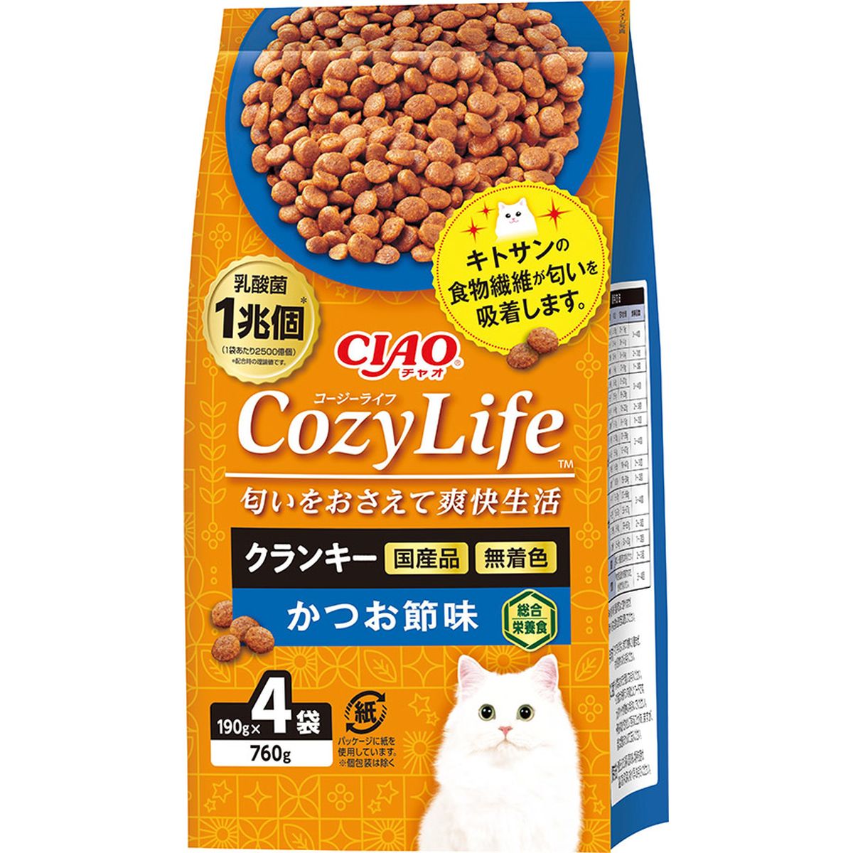 CIAO Cozy Lifeクランキーカツオ節味 190g×4P×8