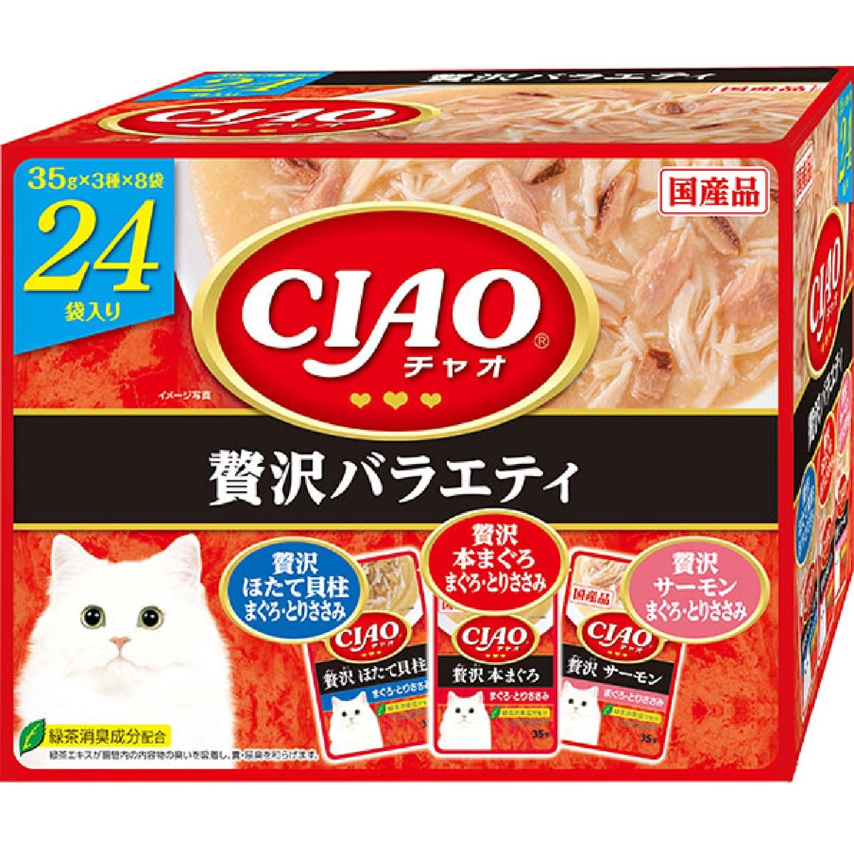 CIAOパウチ 贅沢バラエティ 24袋入リ×4