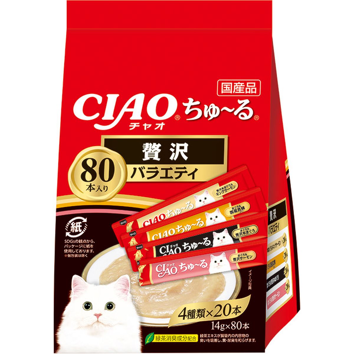 CIAO チュール 贅沢バラエティ 14g×80本×6|ひかりTVショッピング 店