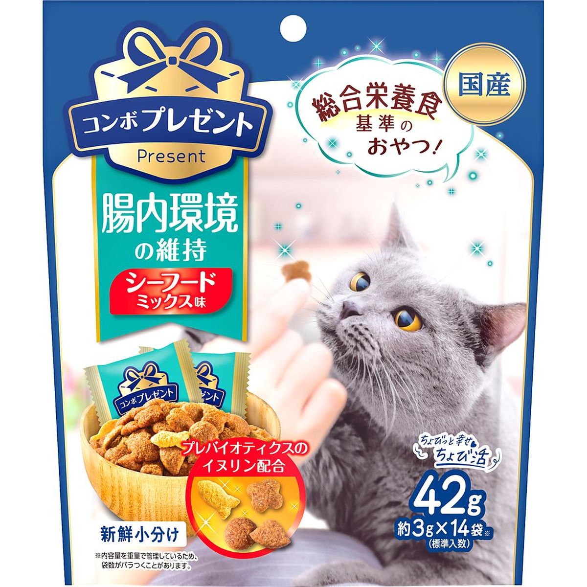 日本ペットフード コンボ プレゼント キャット おやつ 腸内環境の維持 42g×30