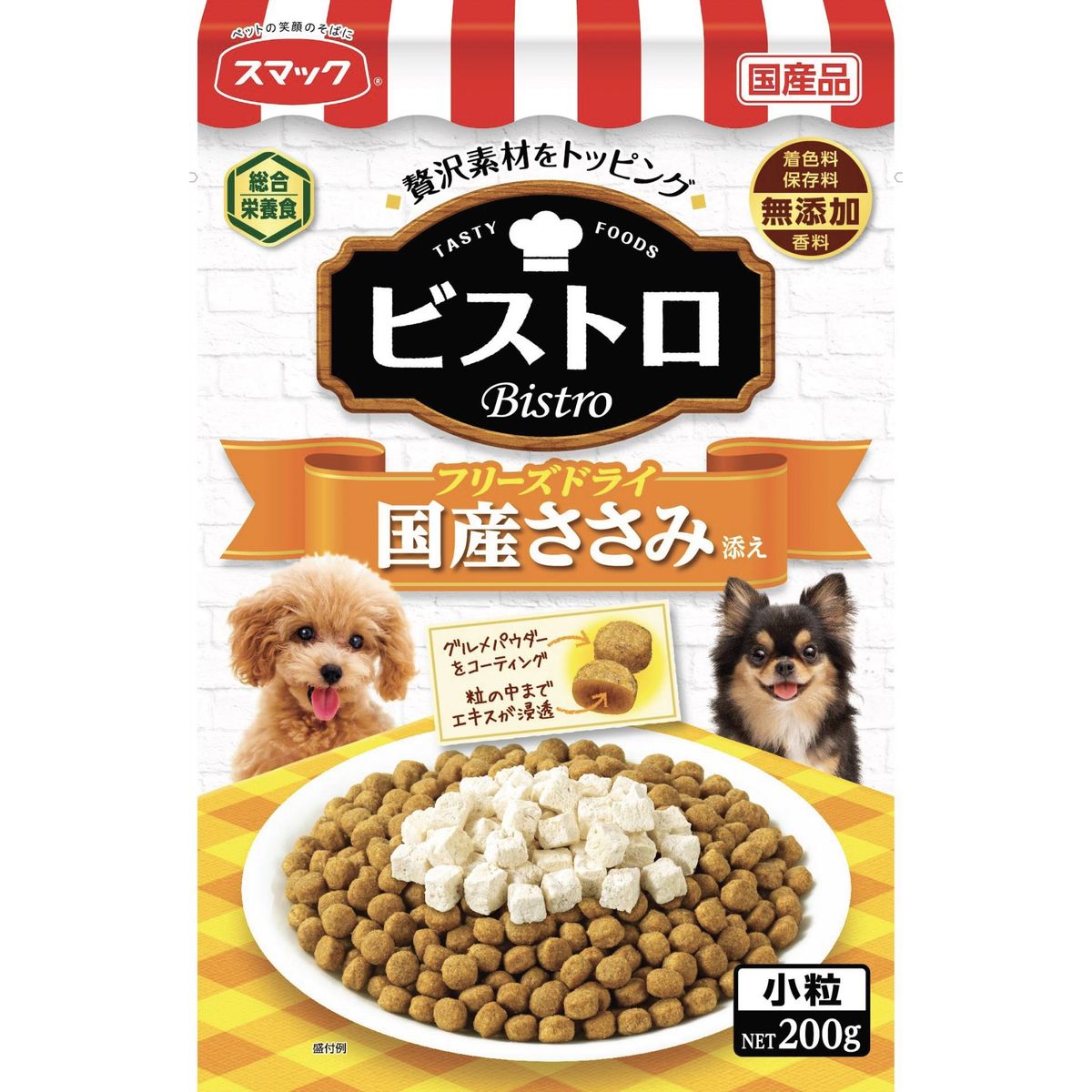 スマック ビストロフリーズドライ国産ささみ添え200g×18
