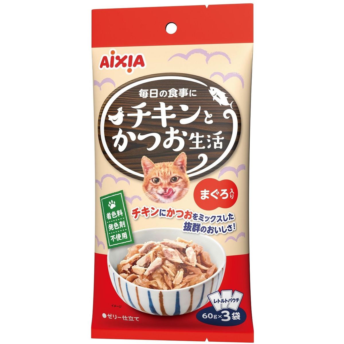アイシア チキンとかつお生活 まぐろ入り 180g×24