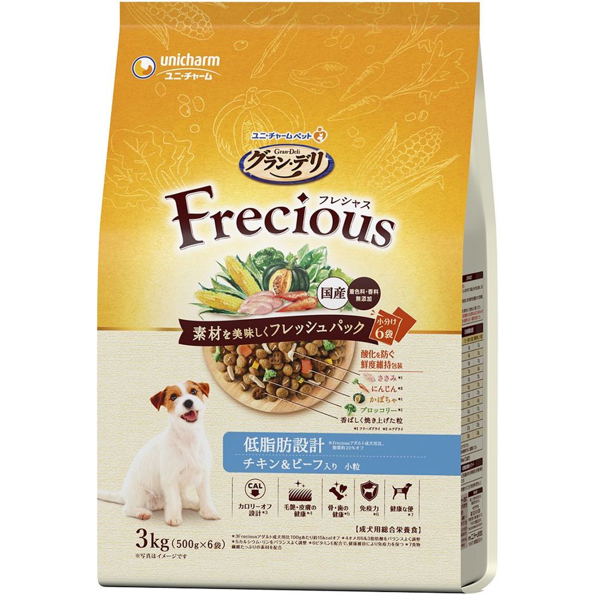 ユニ・チャーム グラン・デリ Freciousアダルト低脂肪チキン＆ビーフ 3kg&times;4｜ひかりTVショッピング　店 12,523円