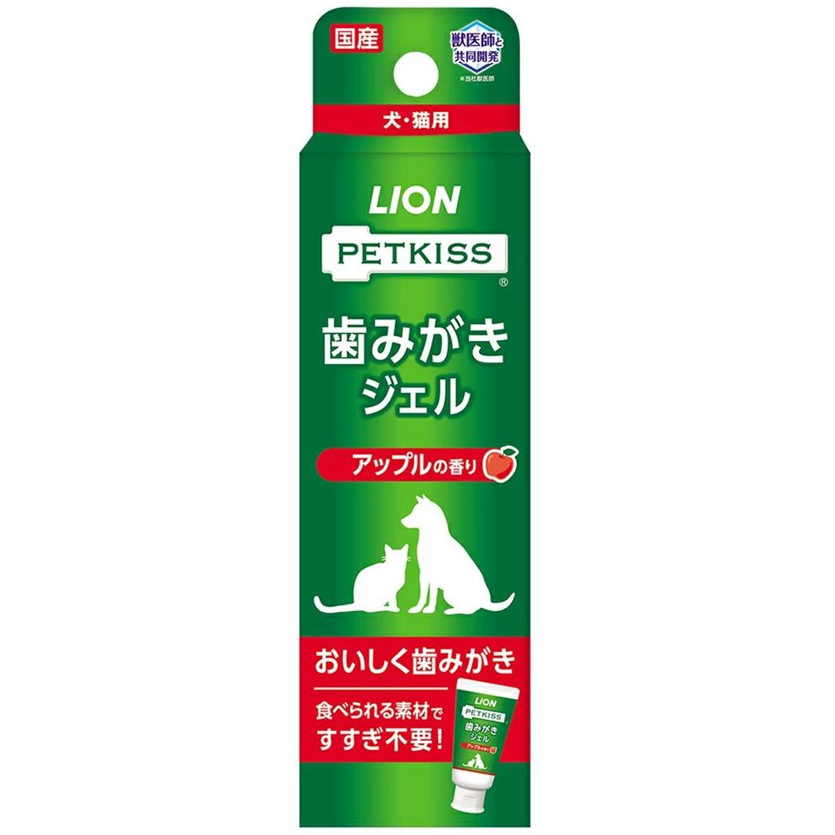 ライオンペット PETKISS 歯みがきジェル アップルの香り40g×48|ひかりTVショッピング 店