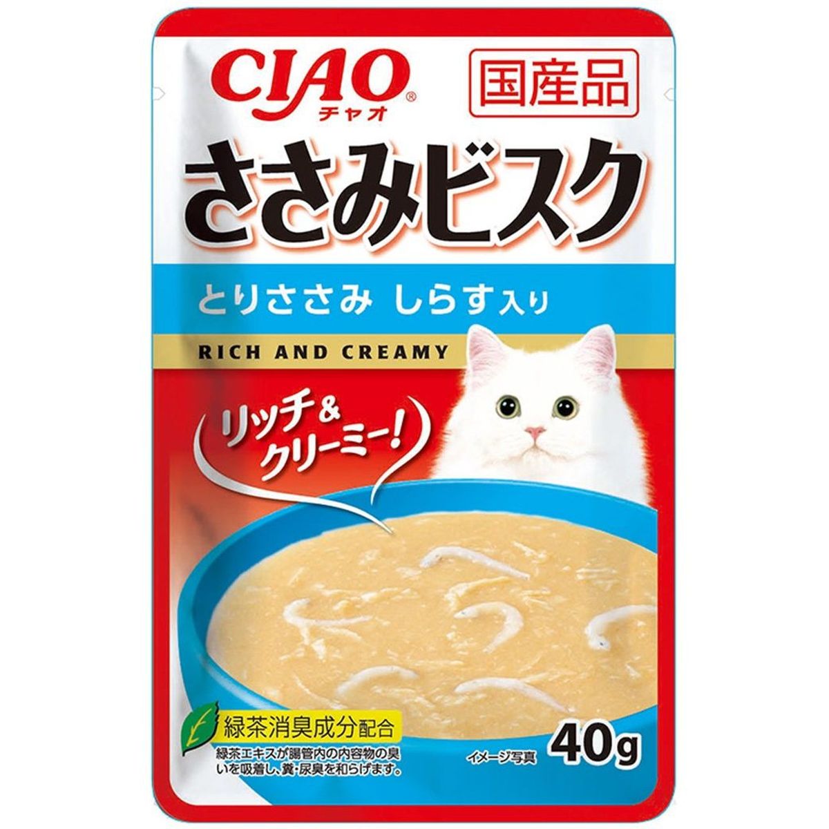 いなばペットフード CIAO ささみビスク とりささみ しらす入り 40g×96
