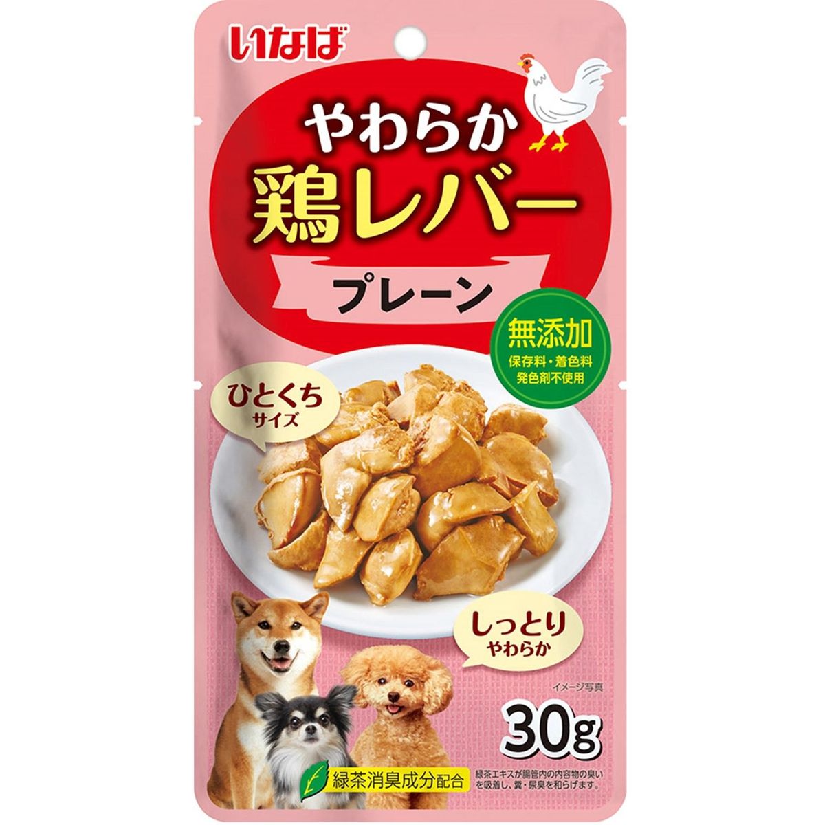 いなばペットフード やわらか 鶏レバー プレーン 30g×48
