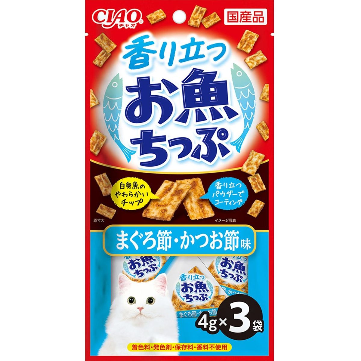 いなばペットフード CIAO香り立つお魚ちっぷ CIAO 香り立つお魚ちっぷ まぐろ節・かつお節味 4g×3袋×48