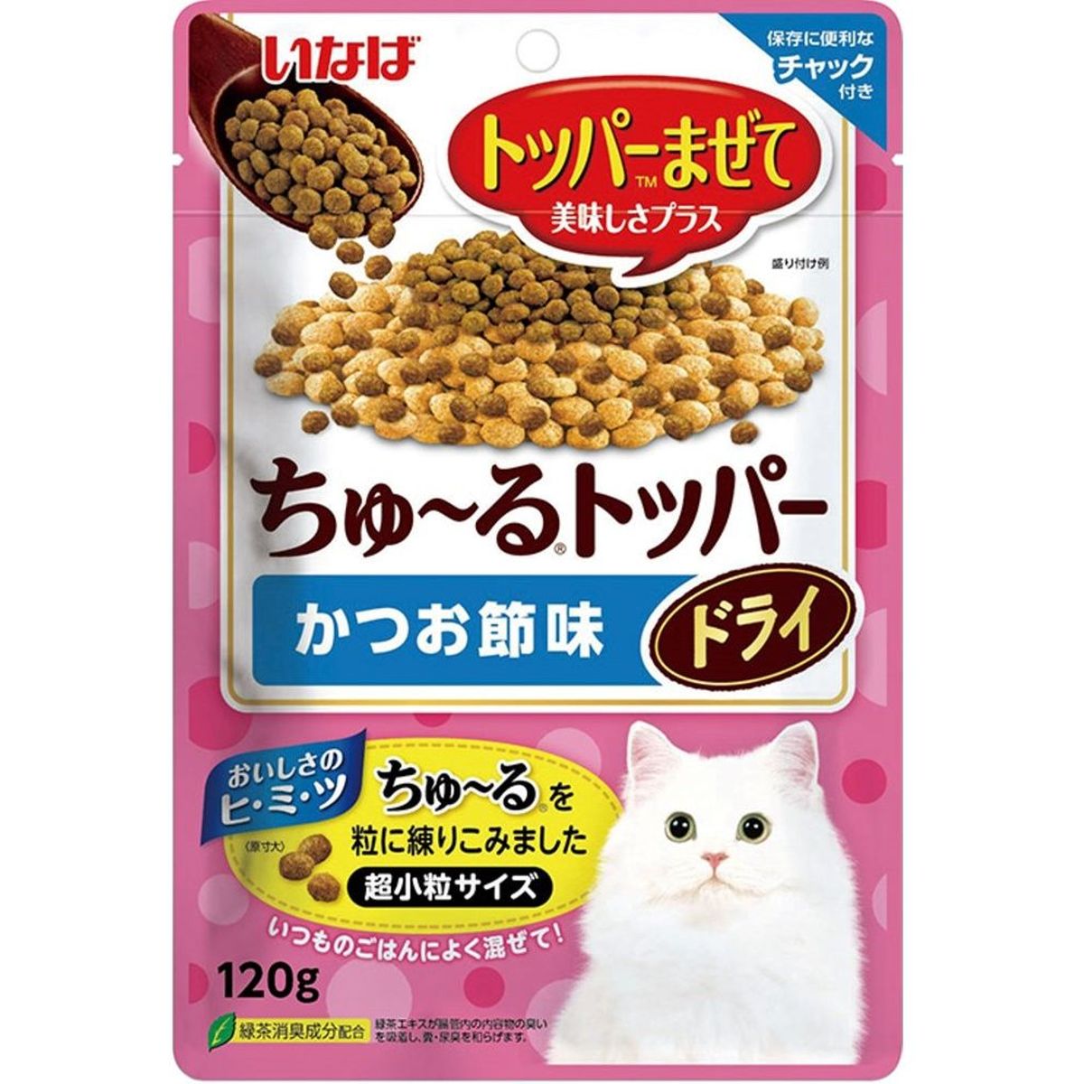 いなばペットフード ちゅ~るトッパードライ かつお節味 120g×48