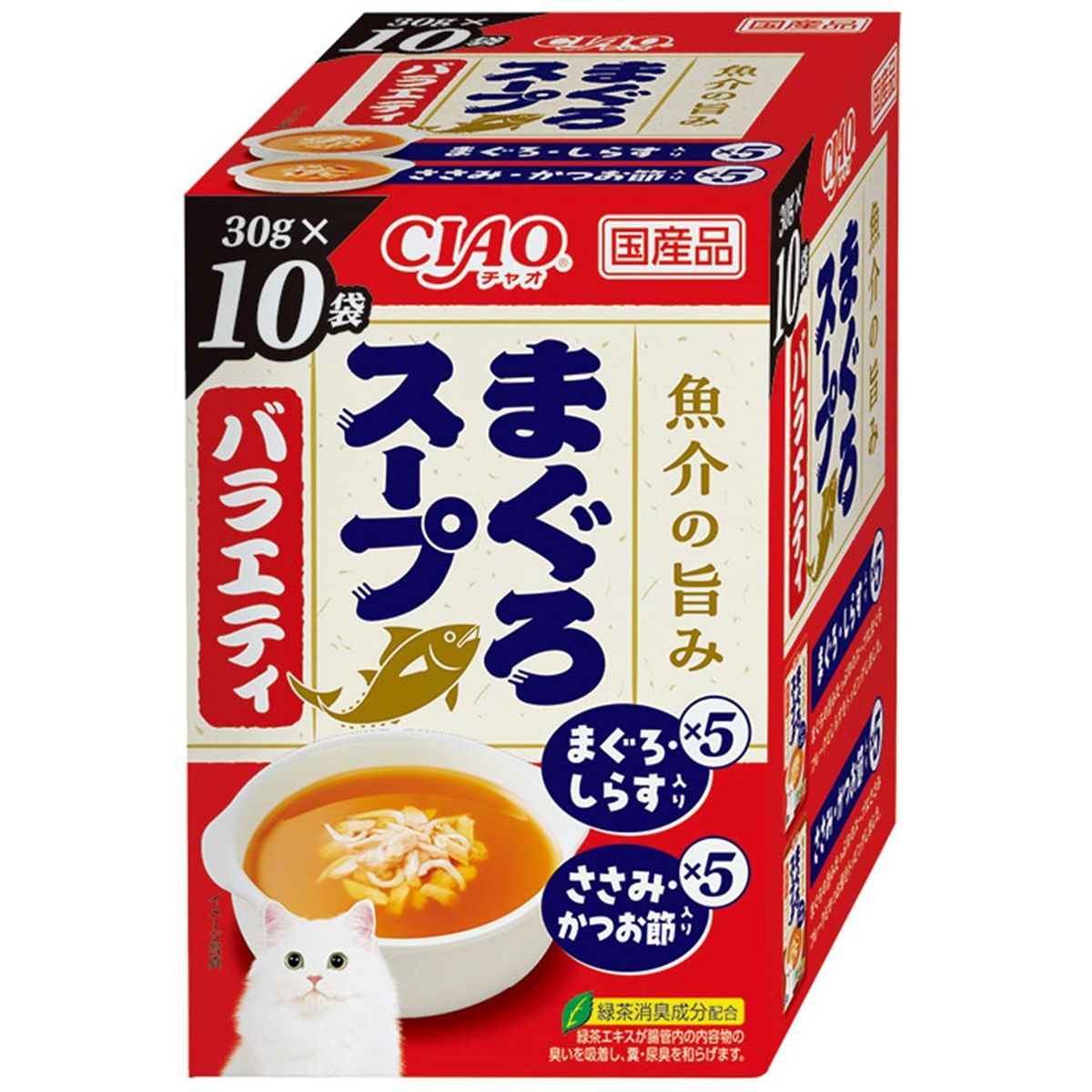 いなばペットフード CIAOスープ まぐろスープバラエティ 30g×10P×12